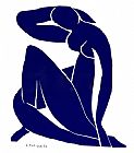 Henri Matisse Canvas Paintings - Blue Nude II